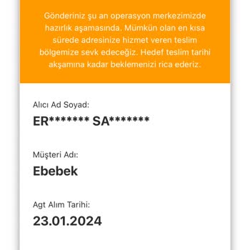 Ebebek Siparişim 10 Gündür Çıkış Şubesinde