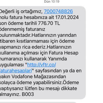 Vodafone Fatura Şoku Ve İptal Sorunu!