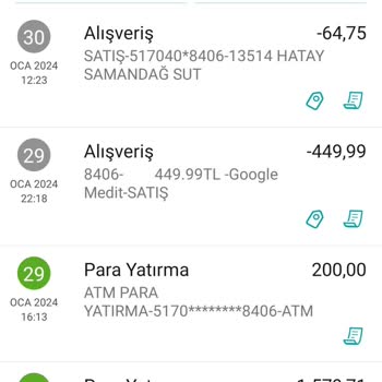 Benden İzinsiz 499 TL Hesabımdan Çekilmiş