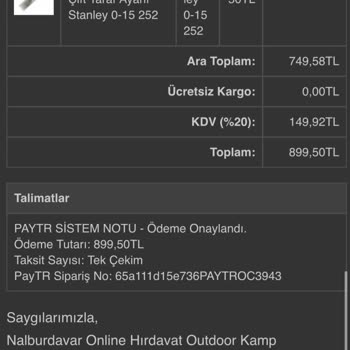 Nalburdavar Siparişim Nerede? İletişim Sorunları!