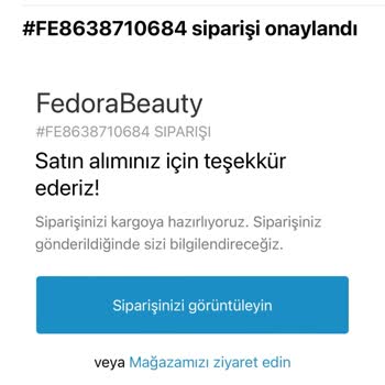 Fedora Beauty Siparişimin İptali Ve Para İadesinin Yapılmaması