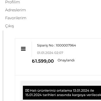 Reydeko Halı Reydeko Ürünü Göndermiyor Ve Gönderim Diyor