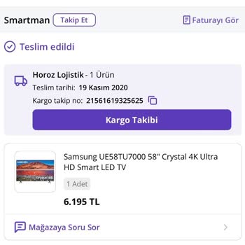 Samsung Ue58tu7000 58 İnç Kronik Problemi Ekran Tamamen Gitti