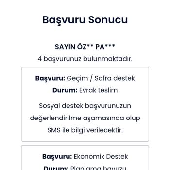 İBB - İstanbul Büyükşehir Belediyesi Ekonomik Destek Başvurusu