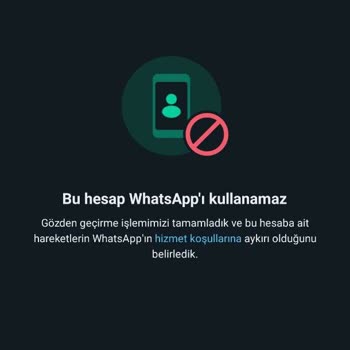 WhatsApp Hesap Yasaklanması