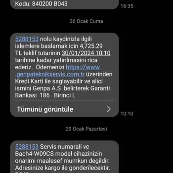 Huawei Servis Hizmeti Vermiyor