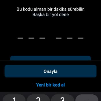 Instagram Doğrulama Kodu