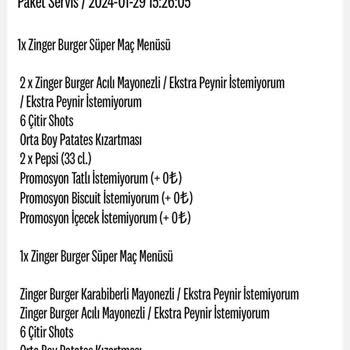 KFC Uygulaması Paramı Geri Ver