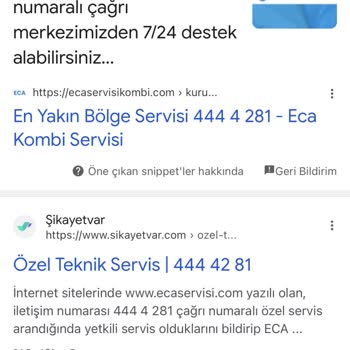 Özel Teknik Servis | 444 42 81 Sahte Servis Mağduriyeti