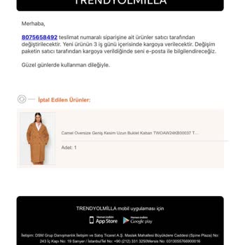 Trendyolmilla Güven Kalmadı