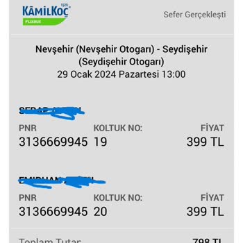 Kamil Koç Obilet Mağduriyeti ve Yanıltıcı Bilgilendirme