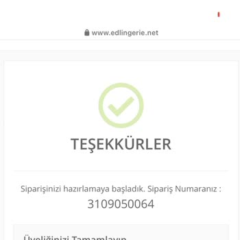 Edlingerie Firmasına Ulaşamıyorum Siparişim Hakkında Bilgi Alamıyorum.