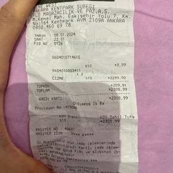 Nine West Kentpark Şubesi İade Hakkında Sorun Çıkarıyor