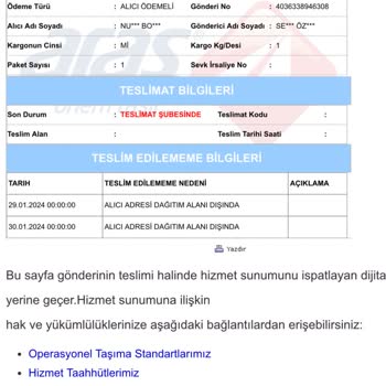 Aras Kargo'nun Kargo Teslim Edememe Hikayesi