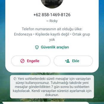 WhatsApp Ta Jay Yeni Hesap!