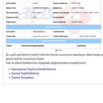 Aras Kargo Yanlış Adrese Teslim Edilen Kargo