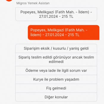 Migros Yemek Siparişi İndirim Uygulaması