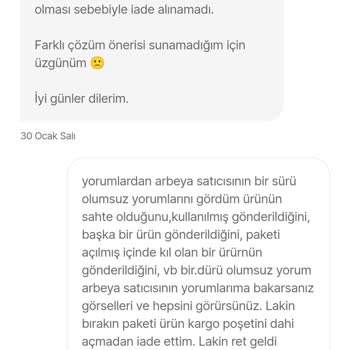 Hepsiburada Sahte Ürün Kullanılmış Ürün Satması Sattırması