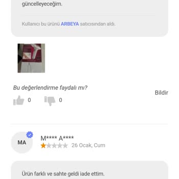 Hepsiburada Sahte Ürün Kullanılmış Ürün Satması Sattırması