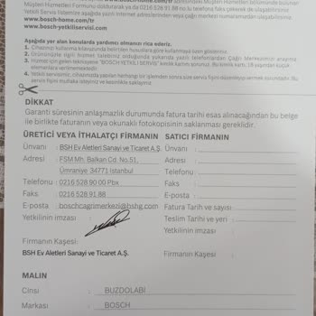 Bosch Markası Sorun Çözemeyen Bir Ayıplı Markadır