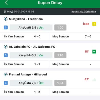 İddaa Maçın Sayılmaması 1 Orandan Sayılması