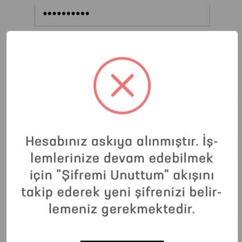 Passo Hesap Askıya Alınma