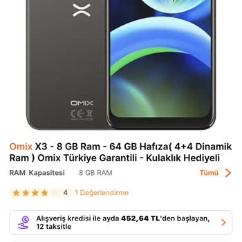 Hepsiburada Sitesinin Eksik Aparat Göndermesi