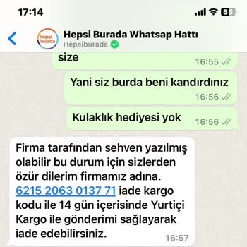 Hepsiburada Sitesinin Eksik Aparat Göndermesi