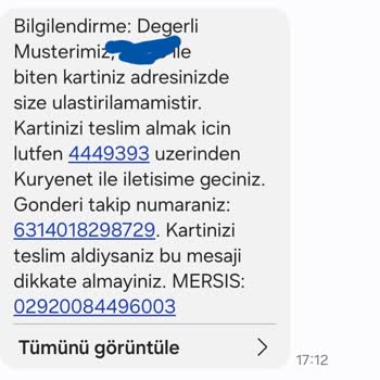 Denizbank Kuryenet Kartlar Elimize Ulaşmıyor