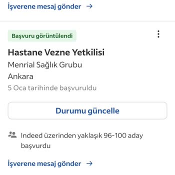 indeed İş İlanı Değil Vezne Görevlisi