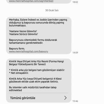 indeed İş Başvurusu Adı Altında Mesaj