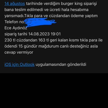 Tıkla Gelsin 6 Aydır Para İademi Yapmıyor
