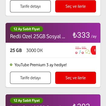 Vodafone Geçebileceğim Tarifeler Pahalı