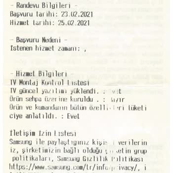 Samsung UE58TU7000UXTK Ekran Gitme Problemi