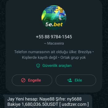 Tether Bilgim Dahilinde Olmayan Veri Kullanımı