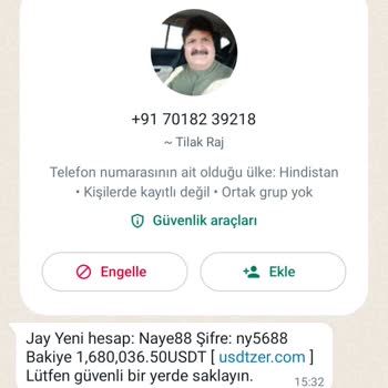 WhatsApp Yabancı Numaralardan (+91) Gibi Kodlardan Gelen WhatsApp Mesajları