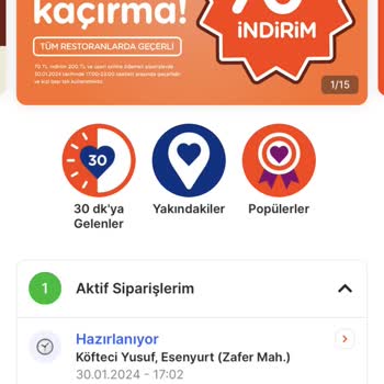Migros Yemek Köfteci Yusuf Siparişi Teslim Etmiyor