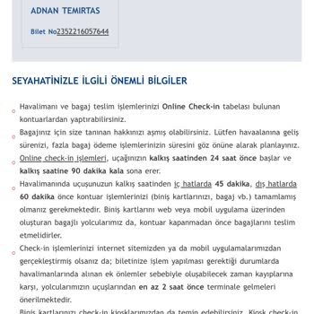 Anadolu Jet Biletteki Bir Rakamın Değişmesi İçin Ne Yapmalıyız