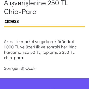 Akbank Axess Yüklenmeyen Chip. Para