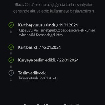 Jetlogi Kartım Teslim Edilmedi