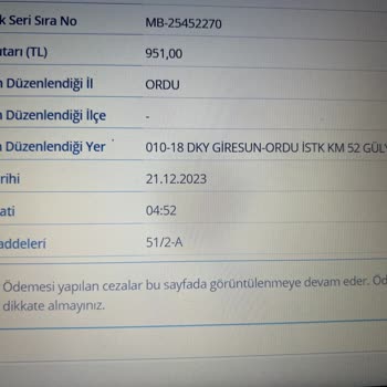 Gelir İdaresi Başkanlığı Yanlışlıkla 2 Kere Ödenen Trafik Cezası