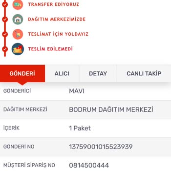KARGOMsende Kargom Adresime Ulaşmadı