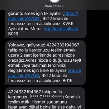 Aras Kargo Ayıp Be Yaptığın