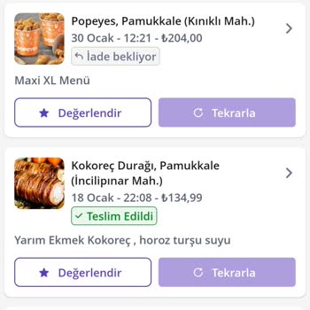 Popeyes Paramı İade Etmiyor
