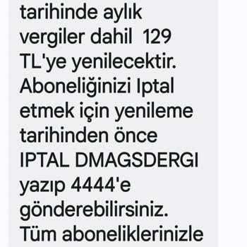 Vodafone Paramın İadesini 4444