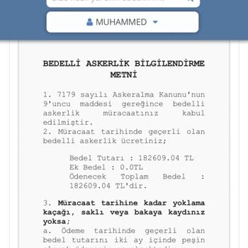 Milli Savunma Bakanlığı Zamlı Bedelli Askerlik