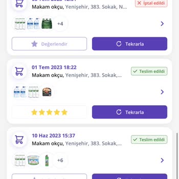 Getir Uygulamasının Getirmemesi Ve Kuryelerin Keyfi Sipariş İptalleri