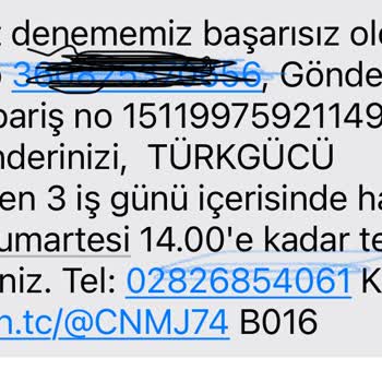 MNG Kargo Türkgücü Şube Kronik Hizmet Sorunu