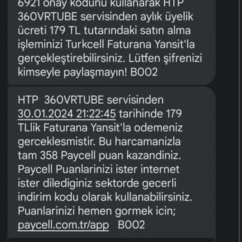 Htp 360VRTUBE Turkcell Üyelik