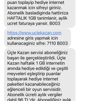 Vodafone Üçle Kazan Yönlendirmesi